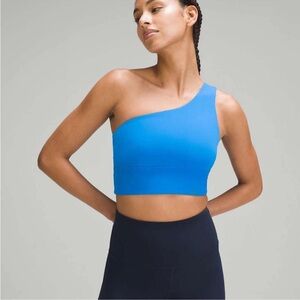 lululemon athletica One-Shoulder Blue Sports Bra